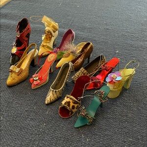 High heel Christmas ornaments